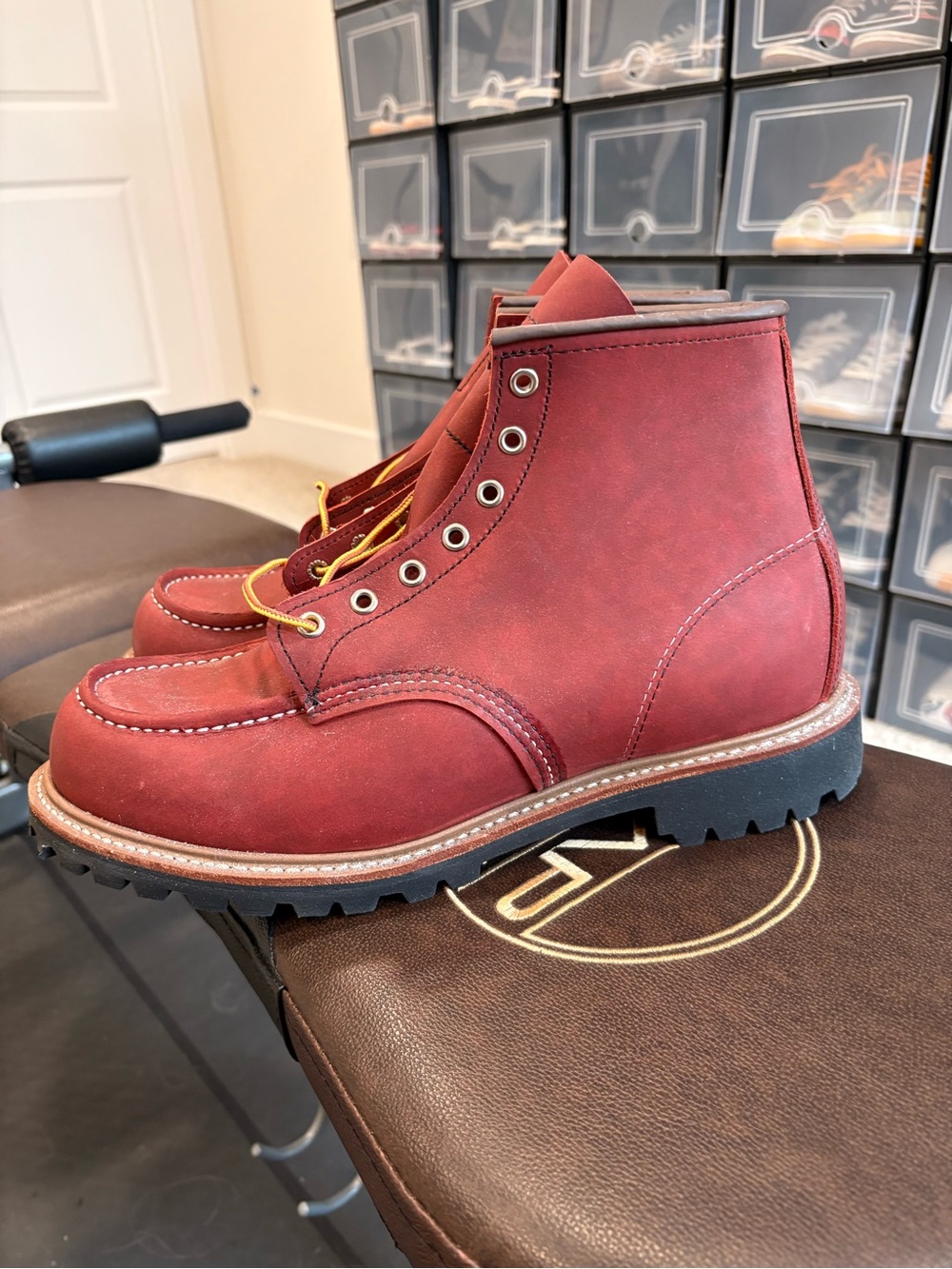 New Red Wing 8029 Moc Toe Boots with Lug Sole 10.5 D